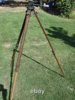 Vintage RIES Autoplane, Swing Head Wood Tripod