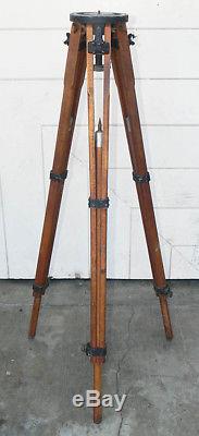 Vintage RIES model A wood CAMERA TRIPOD for LARGE FORMAT photography NO RESERVE