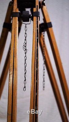 Vintage & Rare ARRI Tripod with 100 mm Ball Head and Wooden Legs