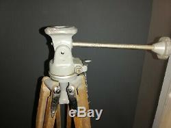 Vintage Rare Wooden & Aluminium W. P. P Camera Tripod