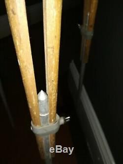 Vintage Rare Wooden & Aluminium W. P. P Camera Tripod