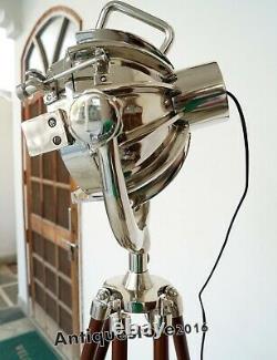 Vintage Retro Studio Floor Lamp Tripod Industrial Spotlight Studio Searchlight