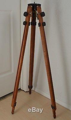 Vintage Ries La Empire Devices Wood C Tripod Surveyor Camera Steampunk Mod