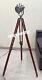Vintage Searchlight All Conner Decor Floor Lamp With Wooden Tripod Stand Light
