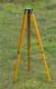 Vintage Soviet Wooden Sliding Tripod Telescopic For Large Format Camera