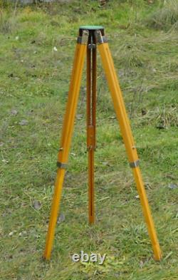 Vintage Soviet Wooden Sliding Tripod Telescopic for Large Format Camera