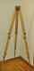 Vintage Soviet Wooden Sliding Tripod Telescopic For Large Format Camera