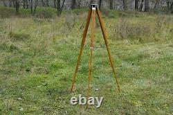 Vintage Soviet Wooden Sliding Tripod Telescopic for Large Format Camera