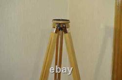 Vintage Soviet Wooden Sliding Tripod Telescopic for Large Format Camera