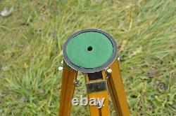 Vintage Soviet Wooden Sliding Tripod Telescopic for Large Format Camera