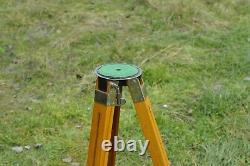Vintage Soviet Wooden Sliding Tripod Telescopic for Large Format Camera