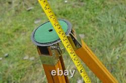 Vintage Soviet Wooden Sliding Tripod Telescopic for Large Format Camera