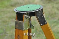 Vintage Soviet Wooden Sliding Tripod Telescopic for Large Format Camera
