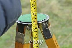Vintage Soviet Wooden Sliding Tripod Telescopic for Large Format Camera