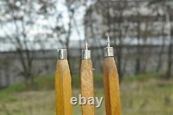 Vintage Soviet Wooden Sliding Tripod Telescopic for Large Format Camera
