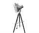 Vintage Spot Light Floor Lamp With Wooden Tripod Stand Antique Searchlight Home