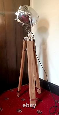 Vintage Strand Electric Patt 123 Theatre Stage Studio Floor Light Lamp + Tripod