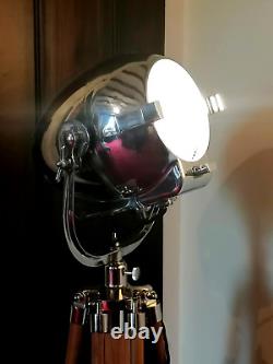 Vintage Strand Electric Patt 123 Theatre Stage Studio Floor Light Lamp + Tripod