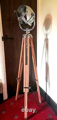 Vintage Strand Electric Patt 123 Theatre Stage Studio Floor Light Lamp + Tripod