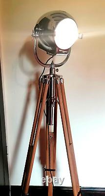 Vintage Strand Electric Patt 123 Theatre Stage Studio Floor Light Lamp + Tripod