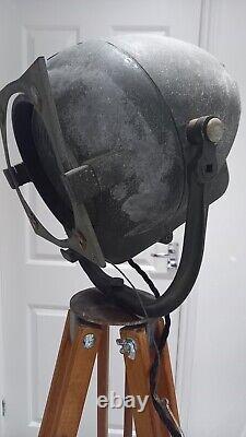 Vintage Strand Theatre Lamp & Wooden Tripod