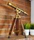 Vintage-style Telescope Antique Brass With Wooden Tripod Stand Gift Item