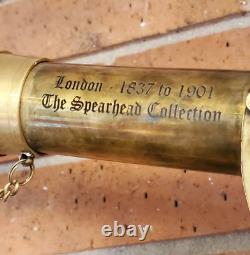 Vintage-Style Telescope Antique Brass With Wooden Tripod Stand Gift Item