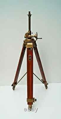 Vintage Style Wooden Tripod Stand Floor Lamp Home Decor Without Shade