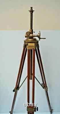 Vintage Style Wooden Tripod Stand Floor Lamp Home Decor Without Shade
