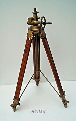Vintage Style Wooden Tripod Stand Floor Lamp Home Decor Without Shade