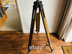 Vintage Surveyors Tripod Old Wooden Tripod Suitable for Lamp Etc