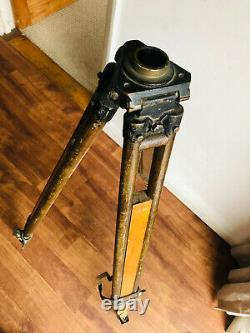 Vintage Surveyors Tripod Old Wooden Tripod Suitable for Lamp Etc