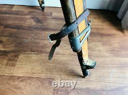 Vintage Surveyors Tripod Old Wooden Tripod Suitable for Lamp Etc