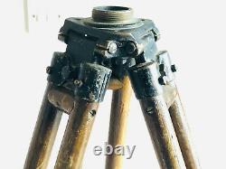 Vintage Surveyors Tripod Old Wooden Tripod Suitable for Lamp Etc