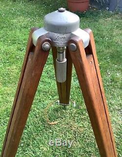 Vintage Swiss Kern Wooden Tripod Theodolite/strand Theatre Light/ Lamp Stand