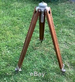 Vintage Swiss Kern Wooden Tripod Theodolite/strand Theatre Light/ Lamp Stand