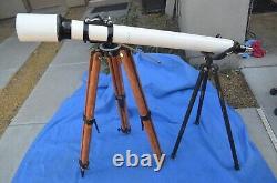 Vintage Tasco Astronomical Telescope D=76.2mm f=1200mm Wooden Tripod Japan