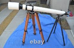 Vintage Tasco Astronomical Telescope D=76.2mm f=1200mm Wooden Tripod Japan