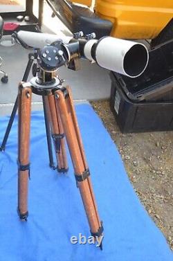 Vintage Tasco Astronomical Telescope D=76.2mm f=1200mm Wooden Tripod Japan