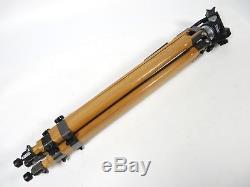Vintage Theodore R Bromwell TRB 60 Wooden Tripod withBogen Manfrotto 3130 Head