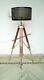 Vintage Tripod Floor Lamp Shade Wooden Christmas Chrome Tripod Stand With Shade