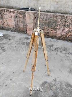 Vintage Tripod Floor Shade Lamp stand Handmade Home Decor Nautical Lamp