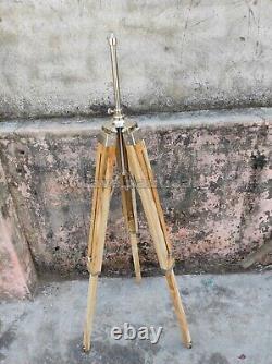 Vintage Tripod Floor Shade Lamp stand Handmade Home Decor Nautical Lamp