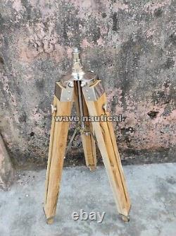 Vintage Tripod Floor Shade Lamp stand Handmade Home Decor Nautical Lamp