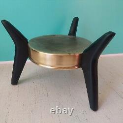 Vintage Tripod Sculptured Wood Modern Planter Table mcm design adrian pearsall