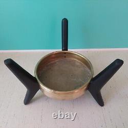 Vintage Tripod Sculptured Wood Modern Planter Table mcm design adrian pearsall