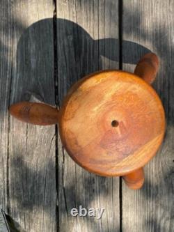 Vintage Tripod Wooden Child's Stool 6.75 w x 7.5 h