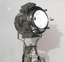 Vintage VINTAGE ROOM SEARCHLIGHT OFFICE/HOME FLOOR LAMP ON TRIPOD NIGHT LIG