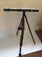 Vintage Ww1 Roland & Son 1917 Brass Gunsight With Houghtons 1915 Wooden Tripod