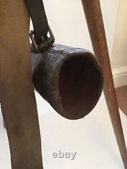 Vintage WW1 Roland & Son 1917 Brass Gunsight With Houghtons 1915 Wooden Tripod